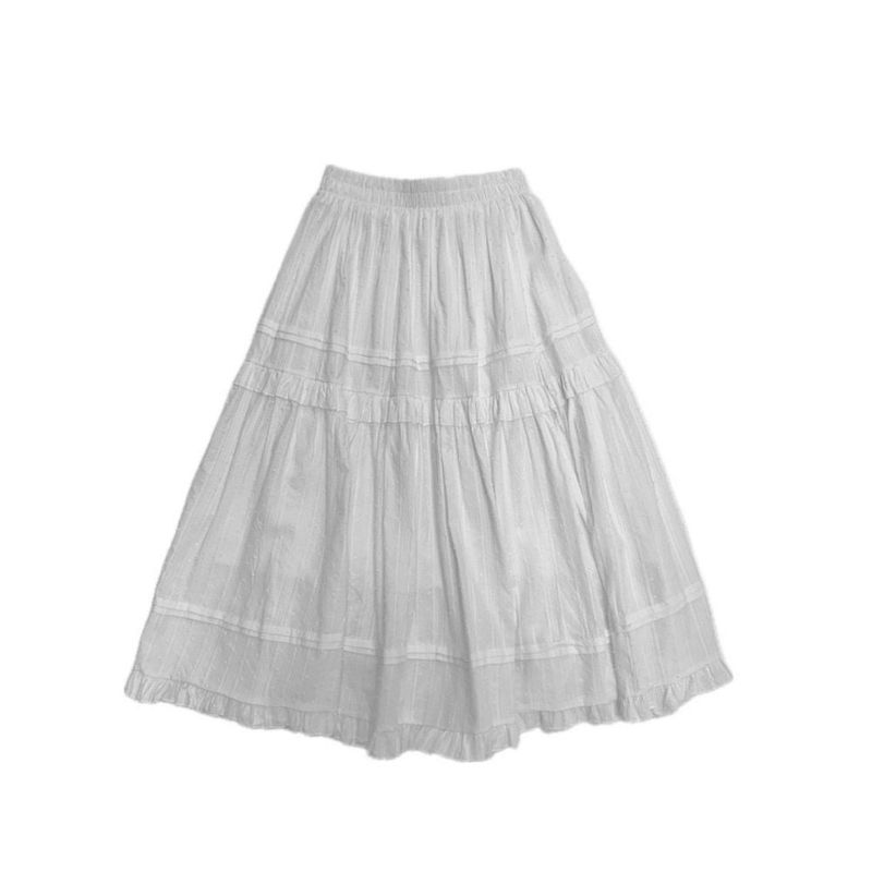 Leaf long skirt
