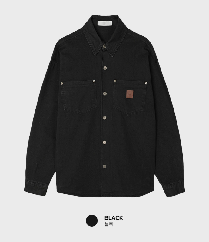  Lime Vintage Fairwork Patch Overfit Long Sleeve Shirt
