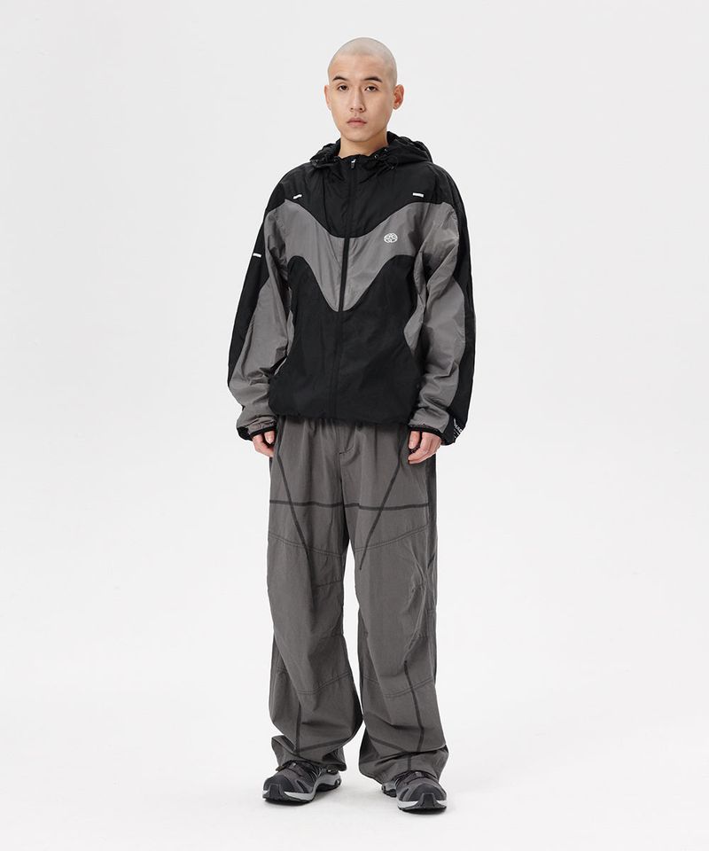 WAVE M LOGO HOODED WINDBREAKER