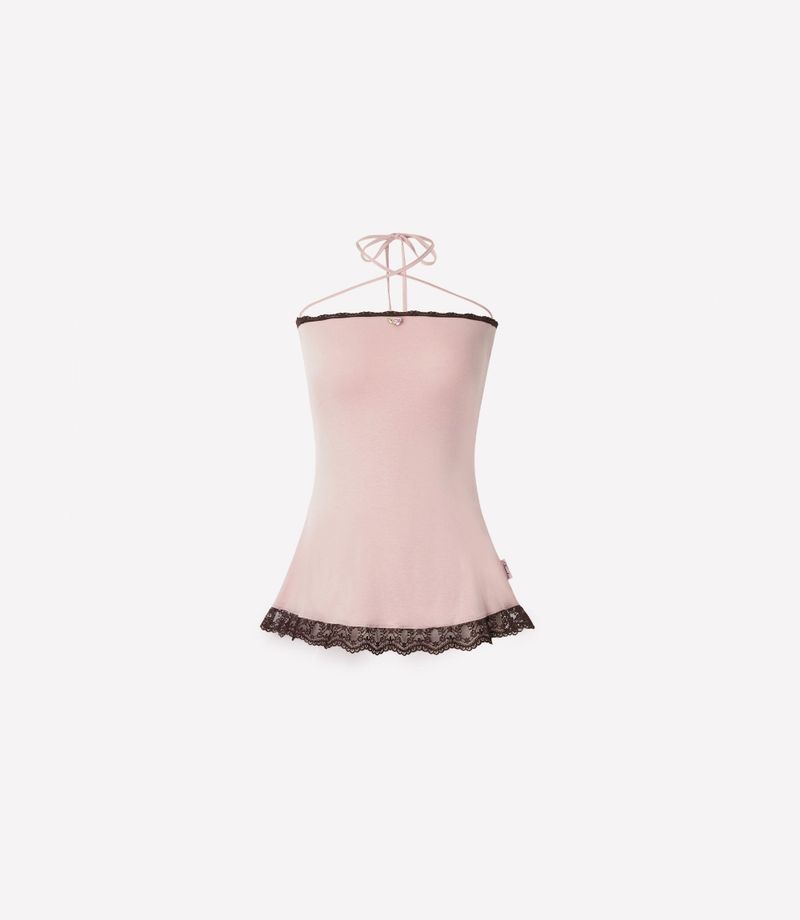 Rorà Lace Tube Top