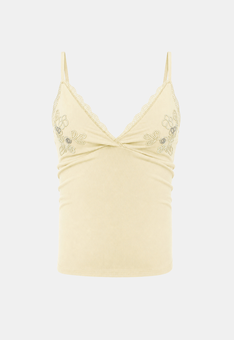 Naya Embroidered Lace Sleeveless