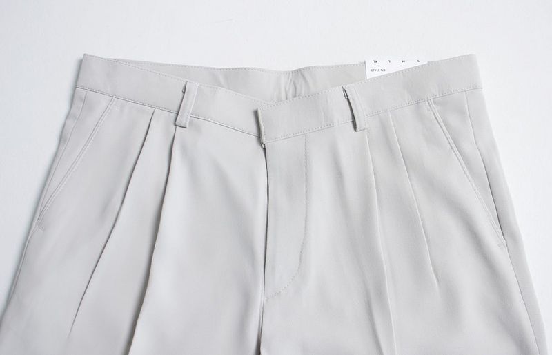 ASCLO Cooling Two Tuck Wide Slacks (2color)