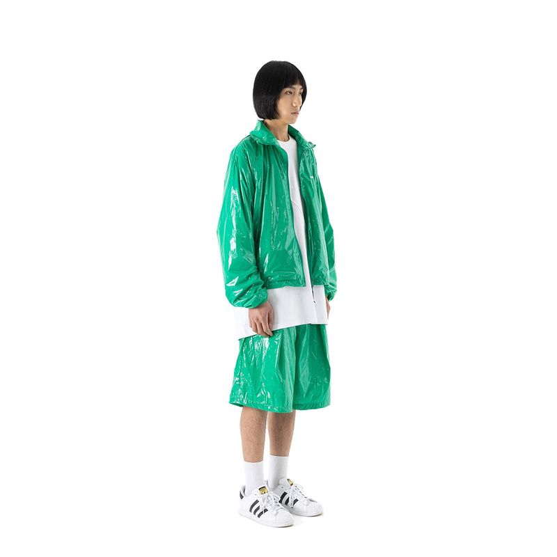 C LOGO ONE TUCK SATIN WIDE SHORT PANTS