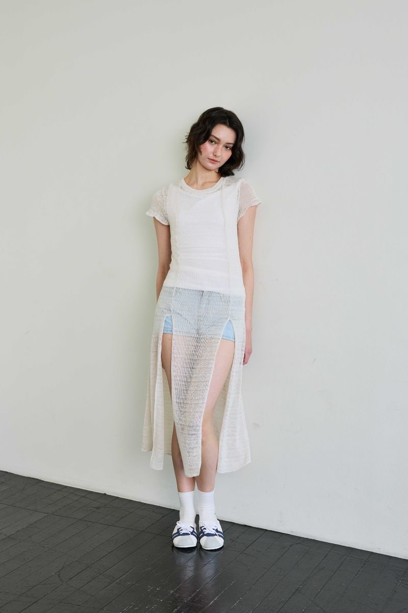 WITTY KNIT ONE-PIECE / IVORY