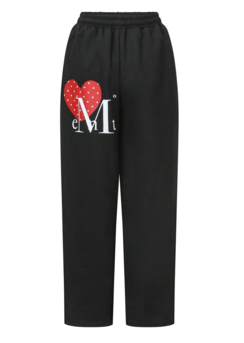 LOVERITS MINI HEART LOGO SWEAT PANTS UNISEX (2Color) 