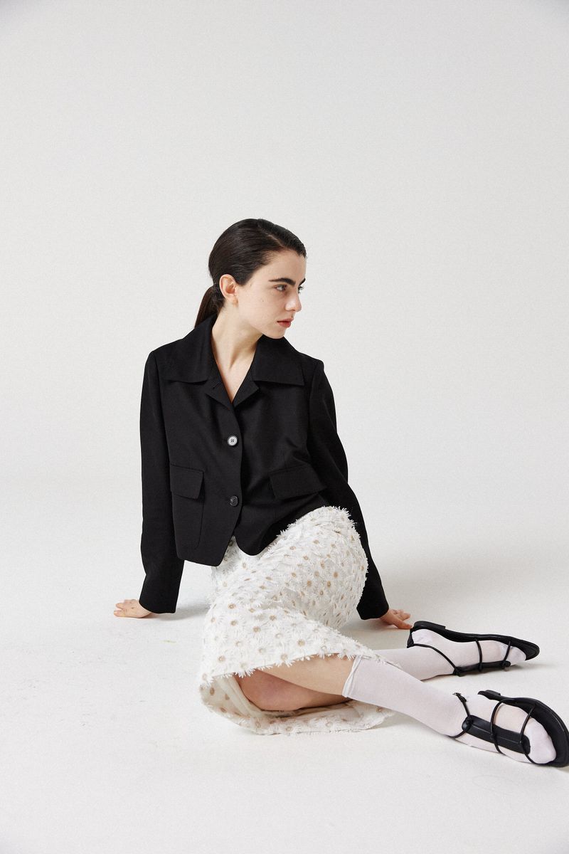 Wool Cropped Jacket
