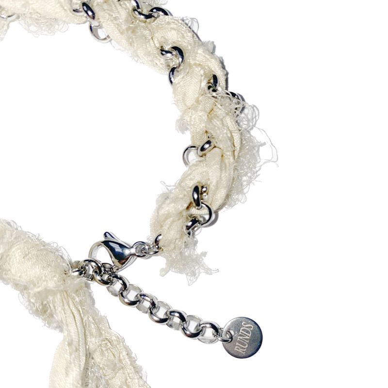 silkyarn chain bracelet (ivory)