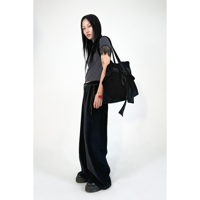 CORDUROY RIBBON BAG