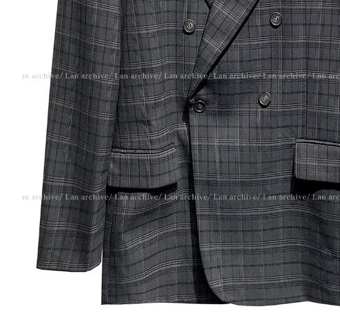 Oakley checked daddy blazer
