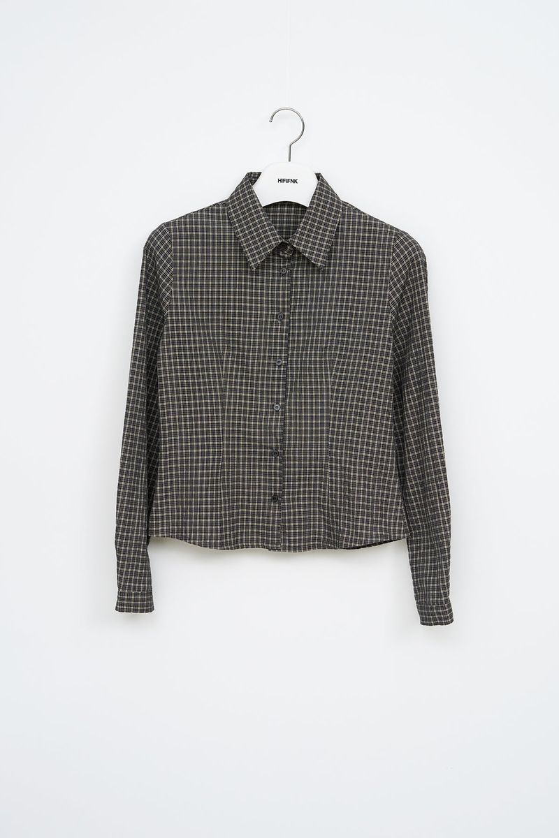 (W) Muer Checked Shirt (3color)