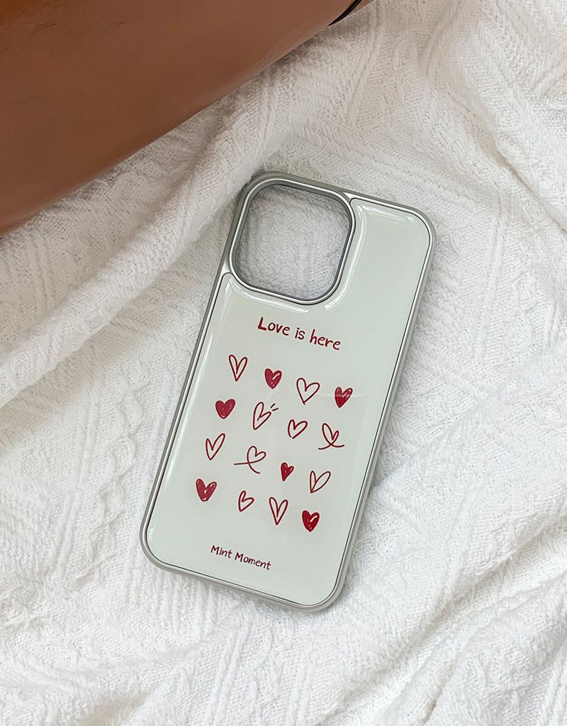 [MADE]LOVE シルバーエポキシバンパー iPhoneケース