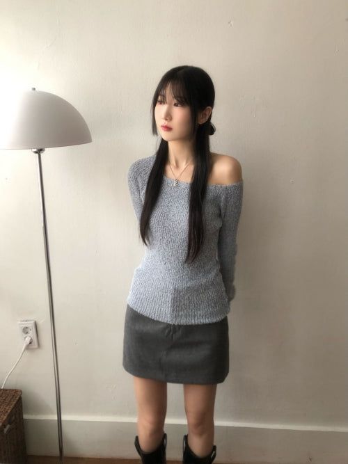 Powder Buckle Warmer knit(3 colors)