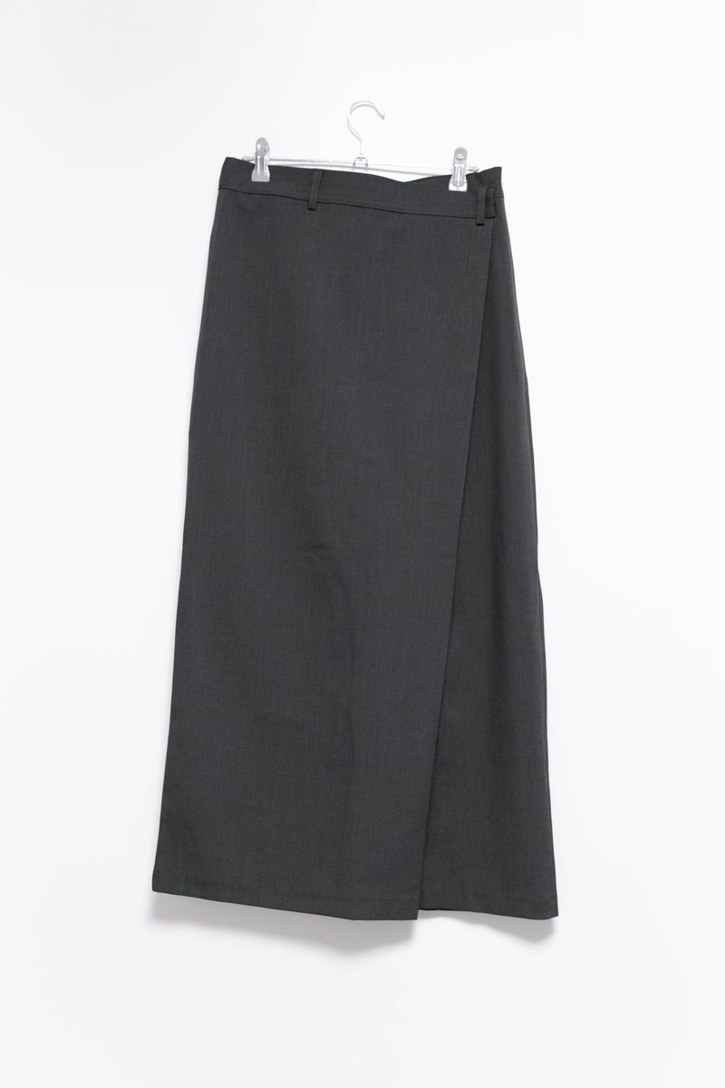 modern wrap lip-pocket skirt(2colors)