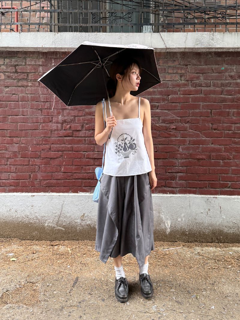 button bermuda slacks