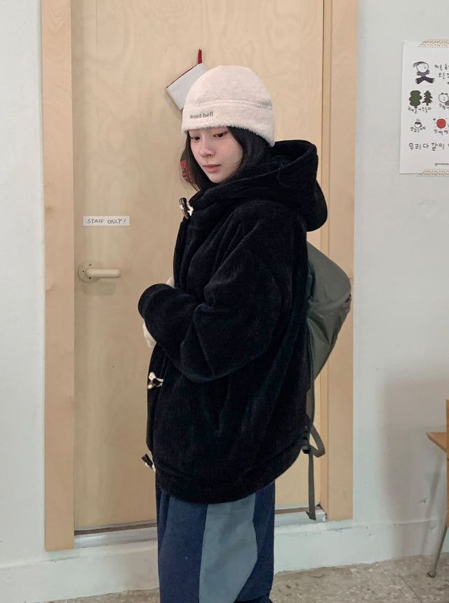 Beamcats Duffle Corduroy Brushed Hood Jacket