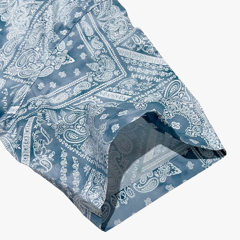 smoke paisley open collar shirt_blue