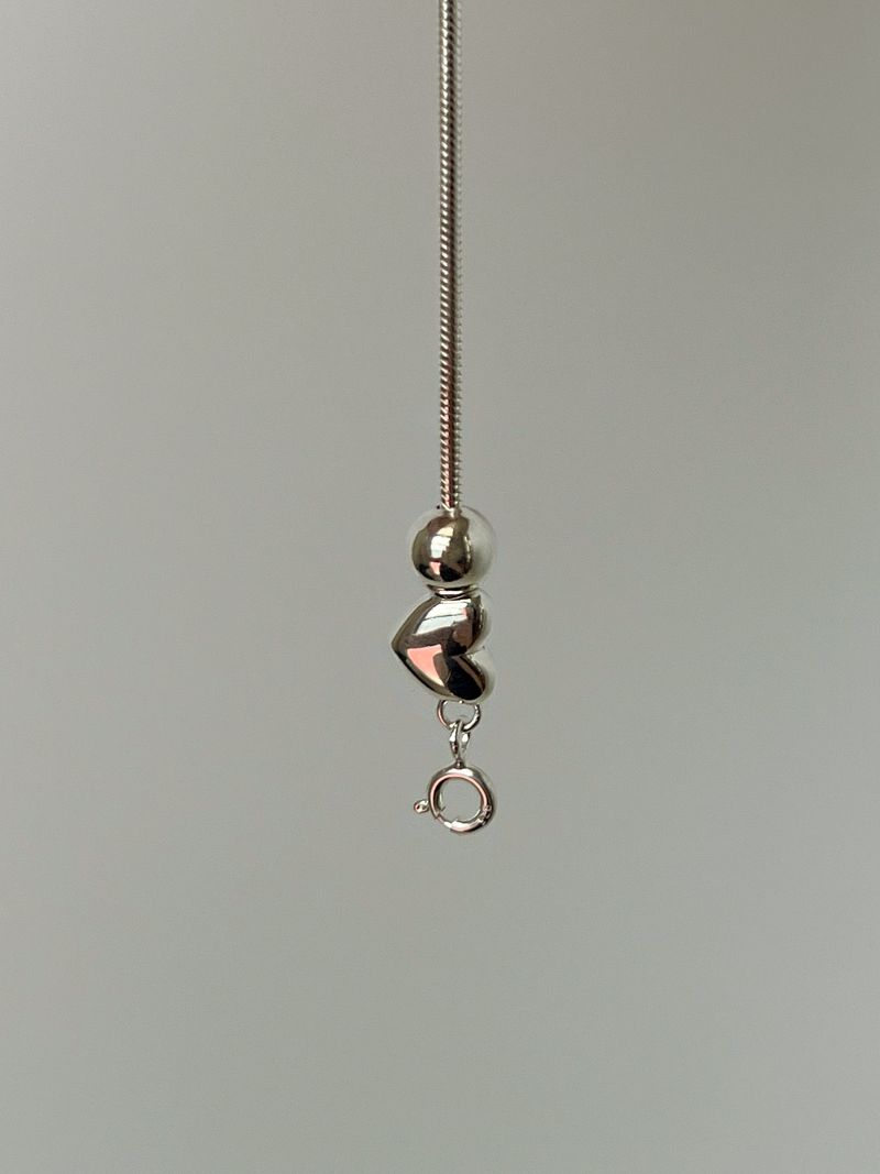 Swing heart bracelet (silver)