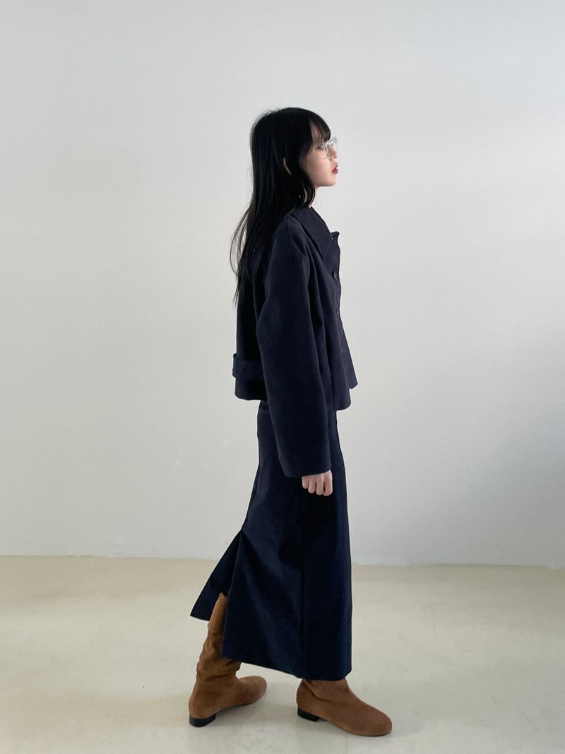 Remember corduroy long skirt 