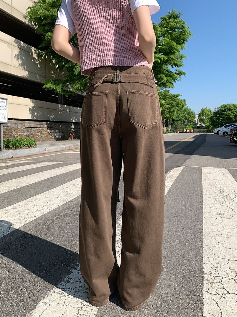POINT BACK CLIP WIDE PANTS (3C)