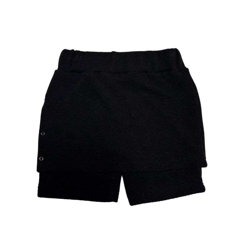 Knit snap skirt pants