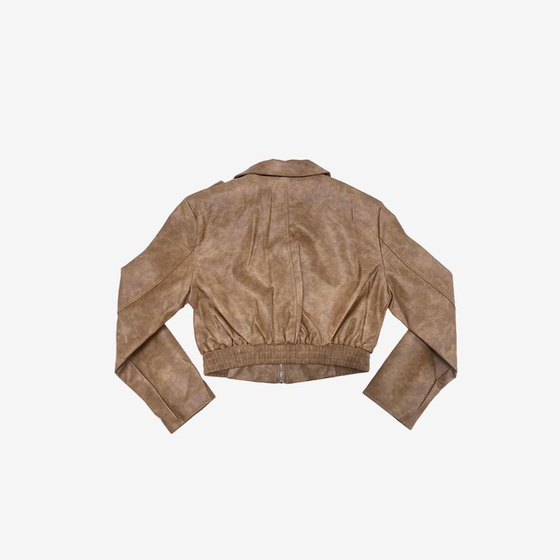 Tenet Crop Leather Jacket