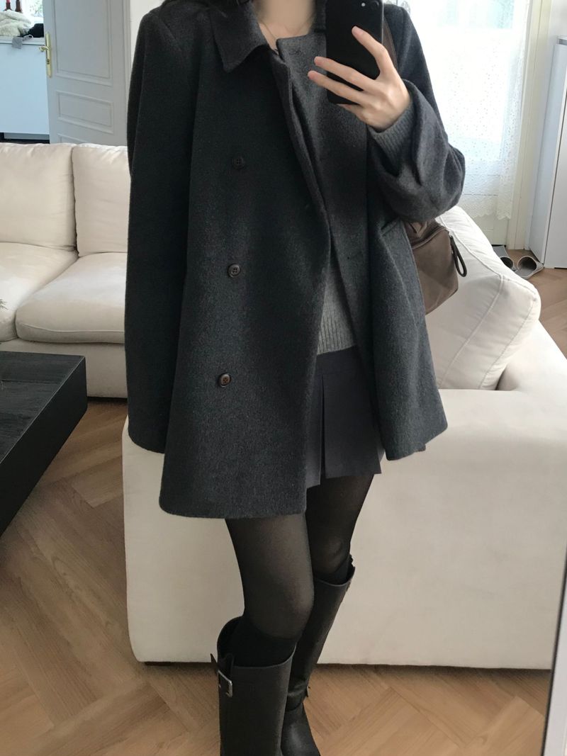 Innerf Wool Half Coat (3 colors)