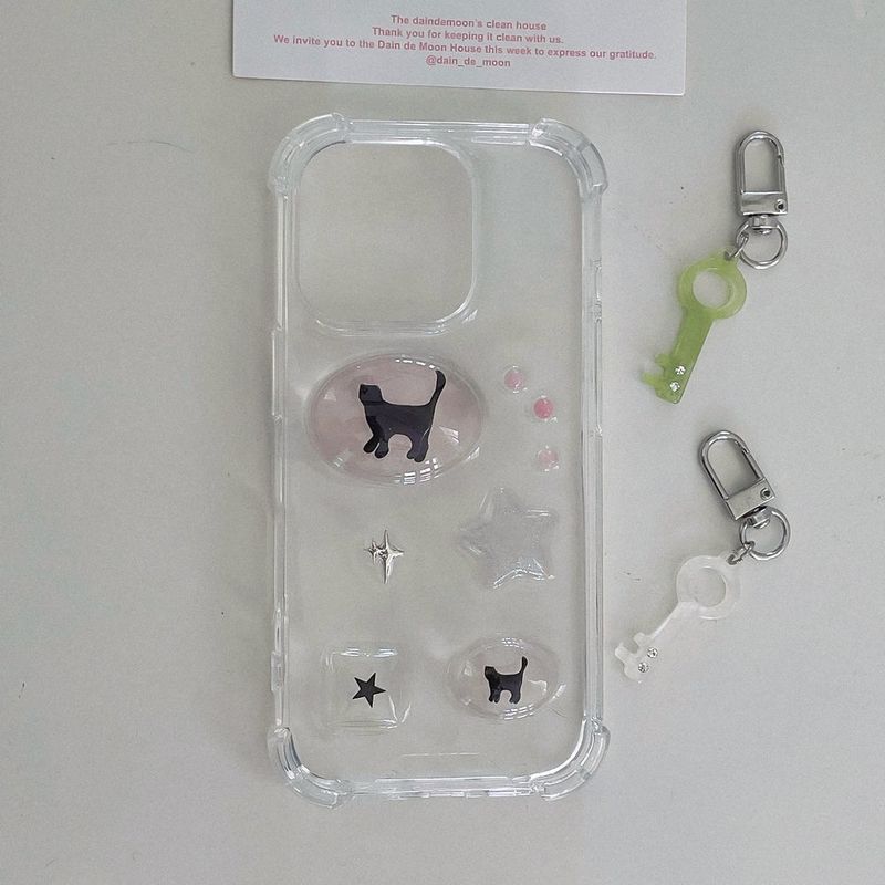[made]kitsch cat ver resin phone case 