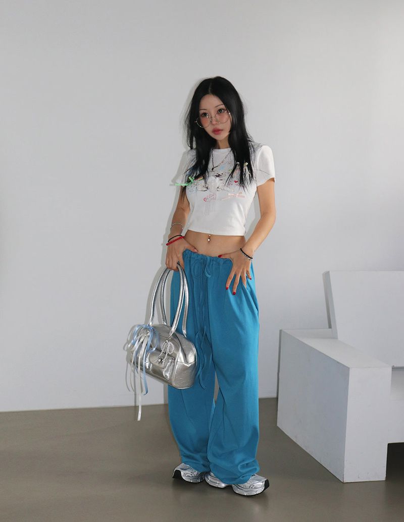 6 color twinkle wide pants