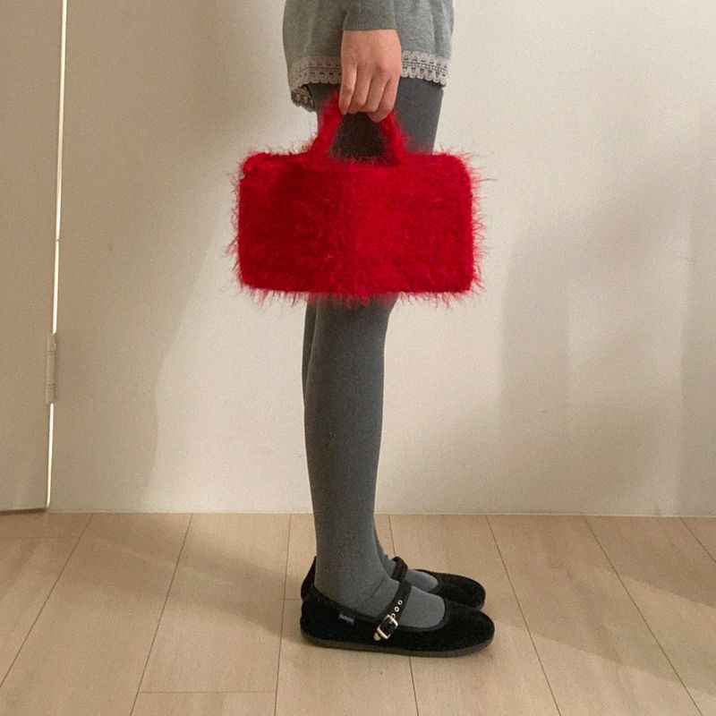 BABT SEOUL（ バブトソウル）の「チェリーレッドヘアリーニットバッグ（バッグ）」