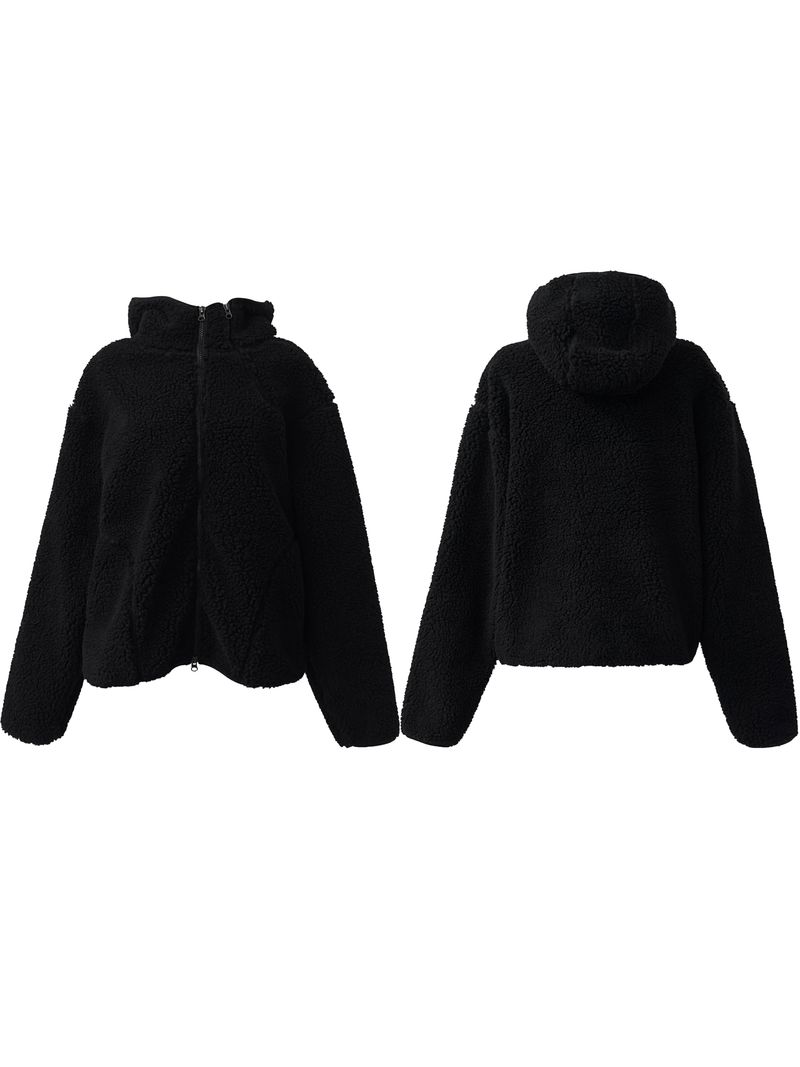 [unisex] シェルパフーディーフリースジップアップ (2color)