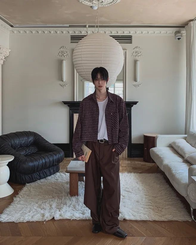 Noven Dart Pintuck Wide Slacks