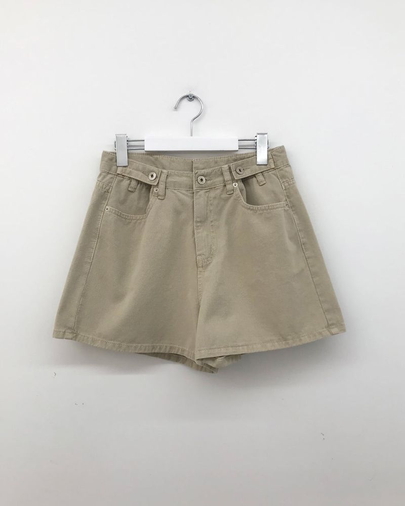 Cotton button shorts (3color)