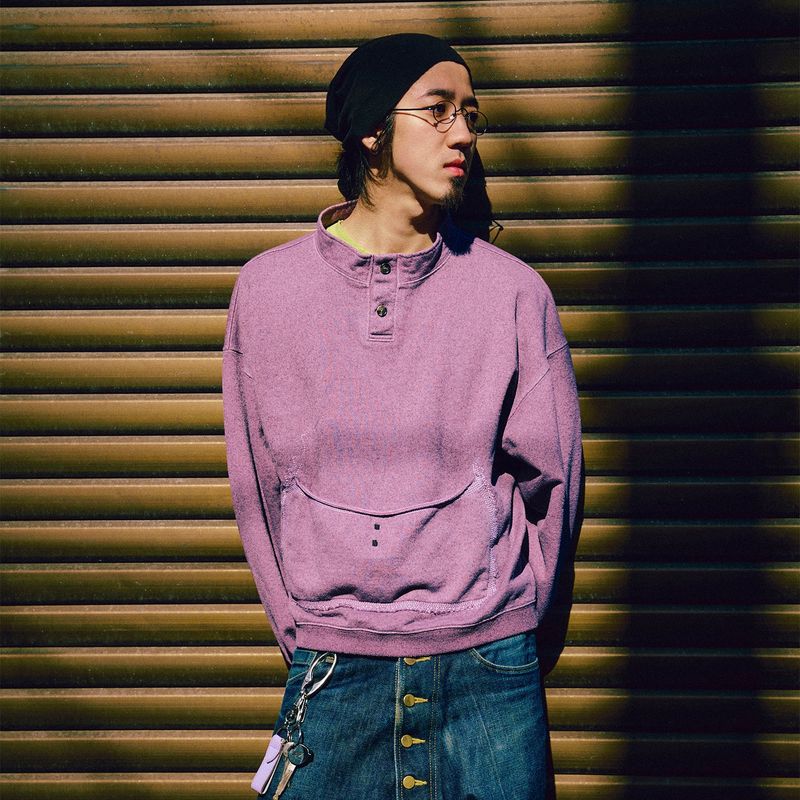 [OATSLIFE] Milk foam pullover / Emerald