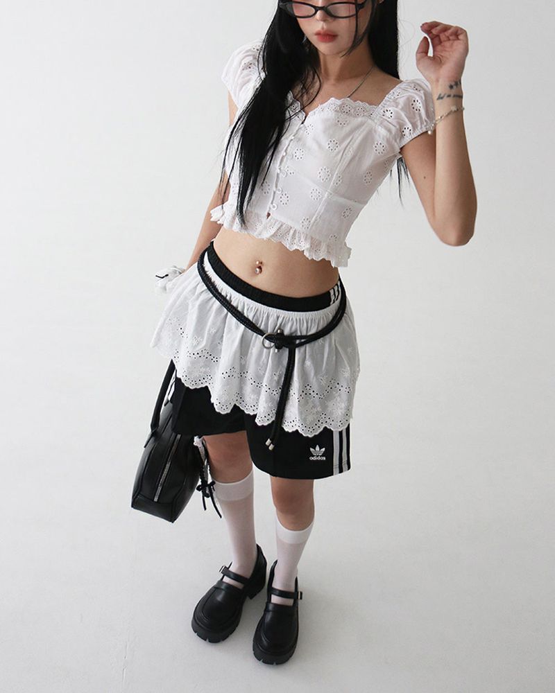 Ring two-string loop strap belt