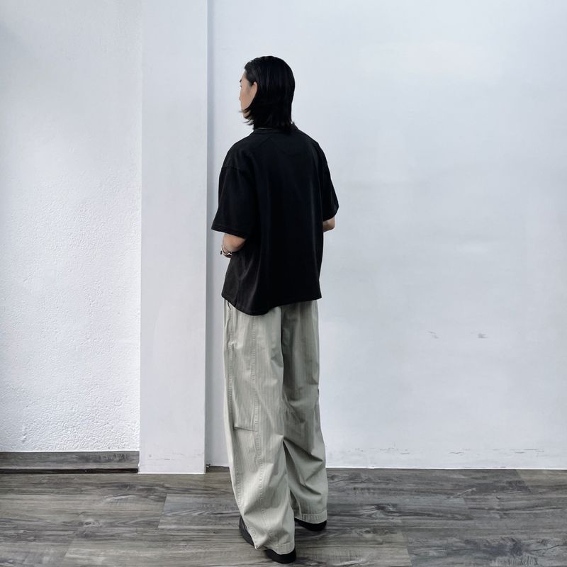Herringbone Textured Structural Trousers