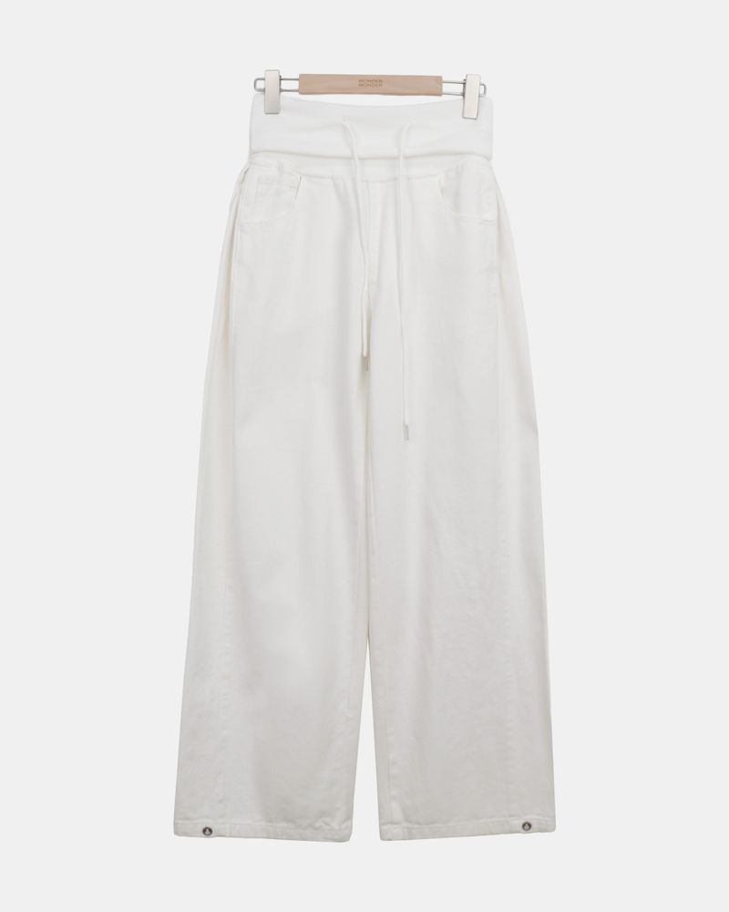 Yuern Folding Wide-Leg Pants