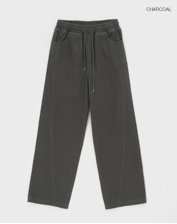 [MADE] Peto cut cotton banding pants