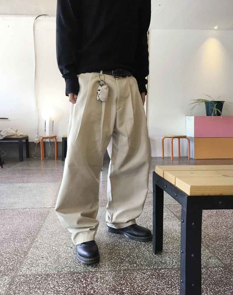 No.1436 herringbone tuck PT (3color)