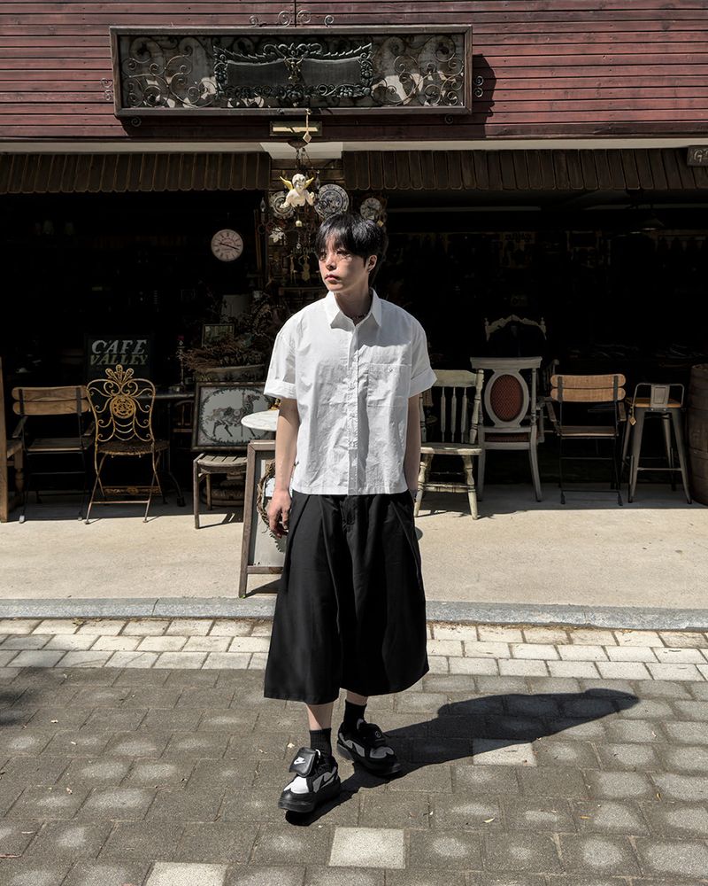 Kai Twin-Tuck Bermuda Slacks