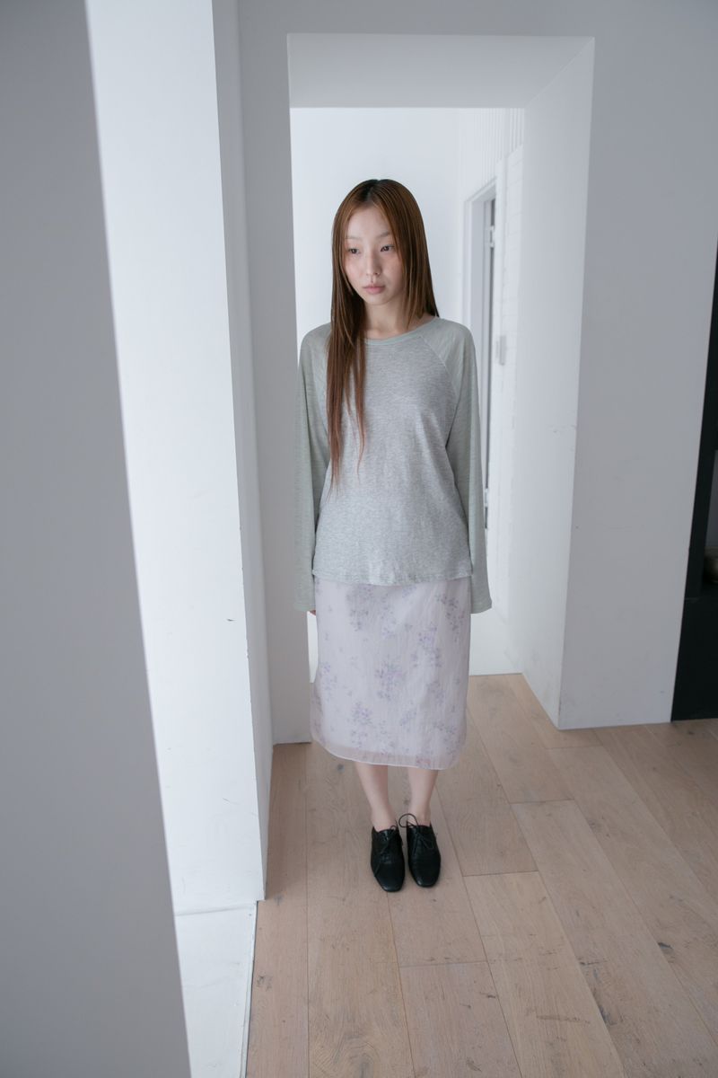 slub raglan top(2colors)