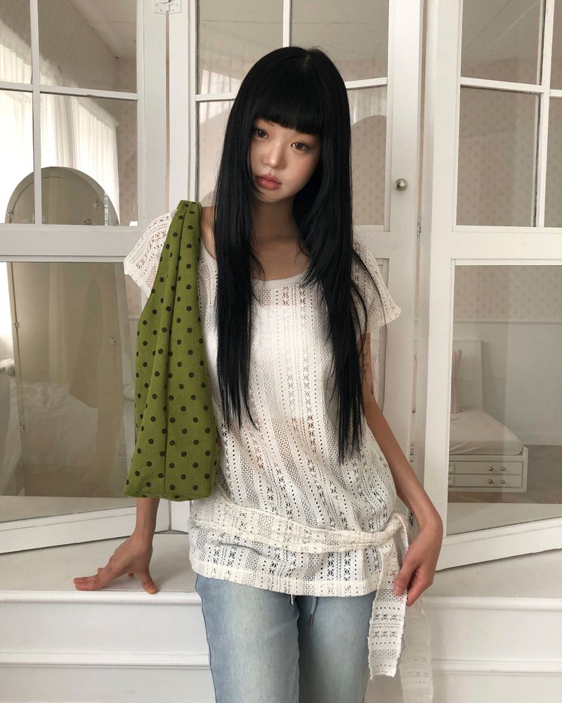 Perkin Corduroy Dot Shoulder Bag