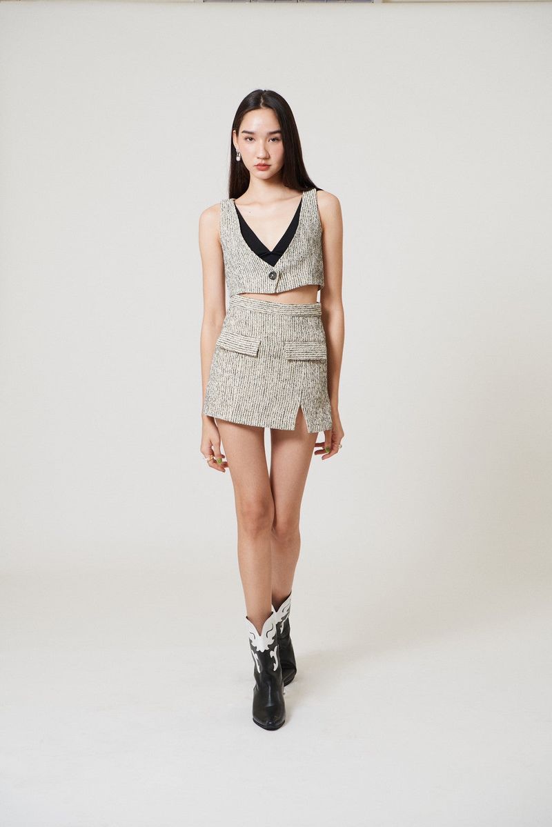 EVIE holly SKIRT CREAM