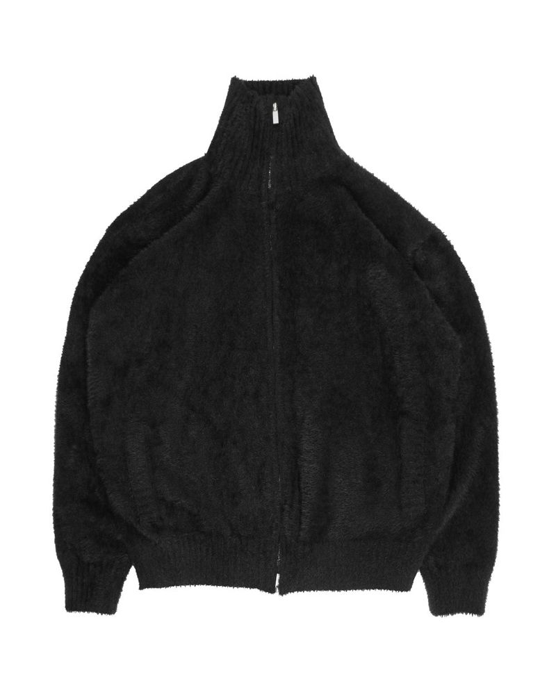  TWO-WAY ANGORA ZIP-UP