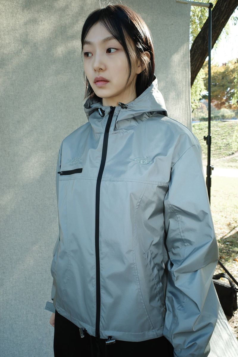 SYMBOL EMBROIDERY WINDBREAKER [GRAY]