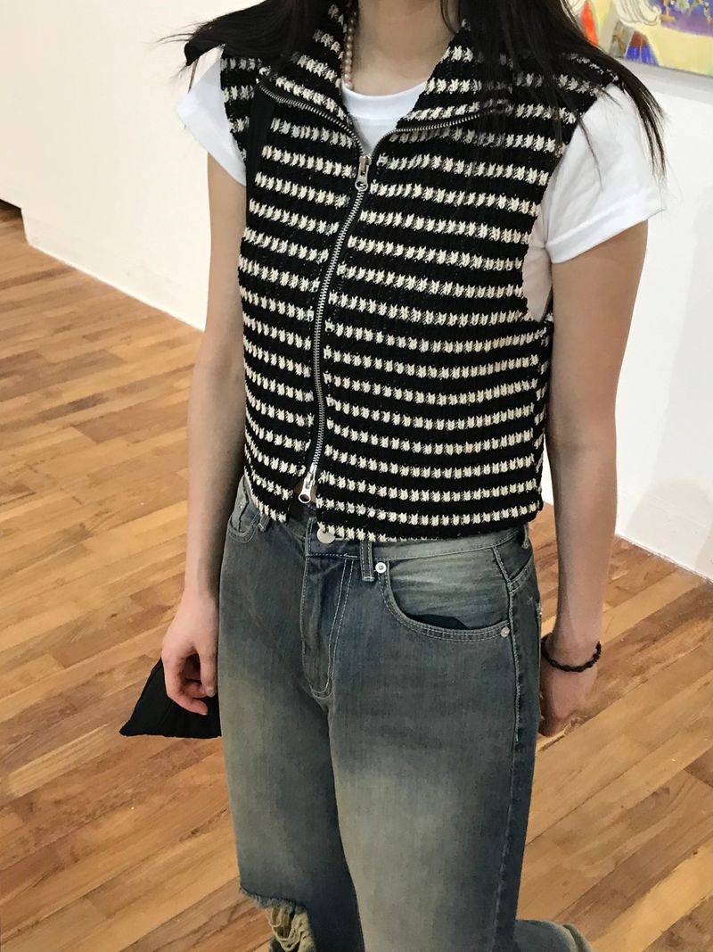 Nismo stripe knit vest