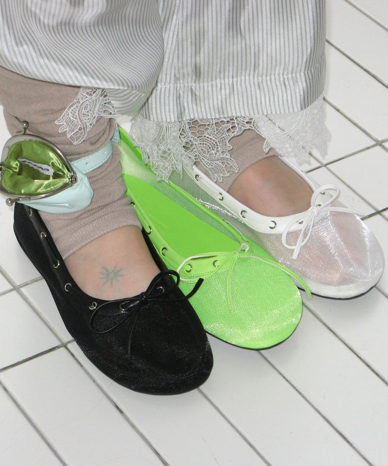 foggy moody（ポギムギ）の「Palm 0050. Boat Mesh Flats - 3colors（Shoes）」