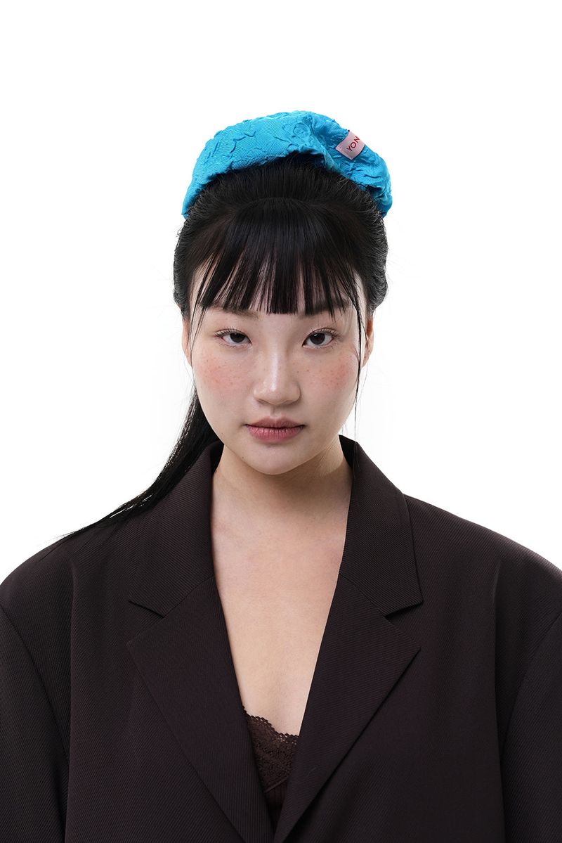 YONOSE（ヨノセ）の「FLUFFY SCRUNCH / BLUE（Hair Accessories）」