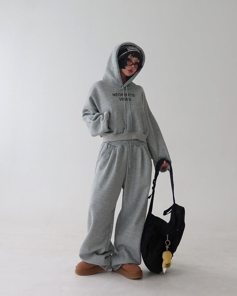 Vibe napping hoodie & long pants two-piece set