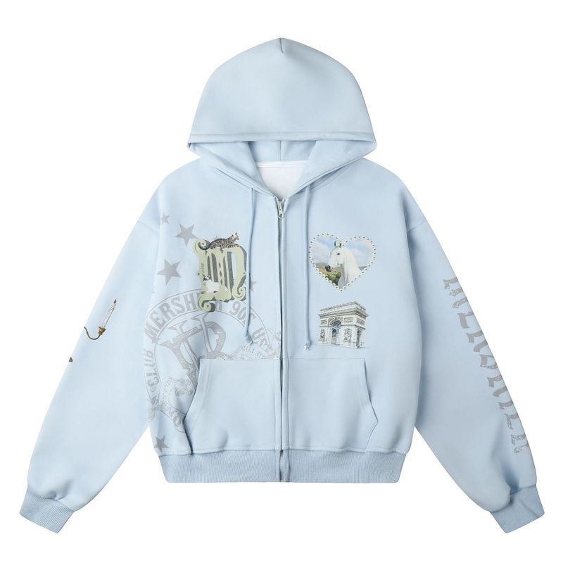 Avette Horse Graphic Zip-Up