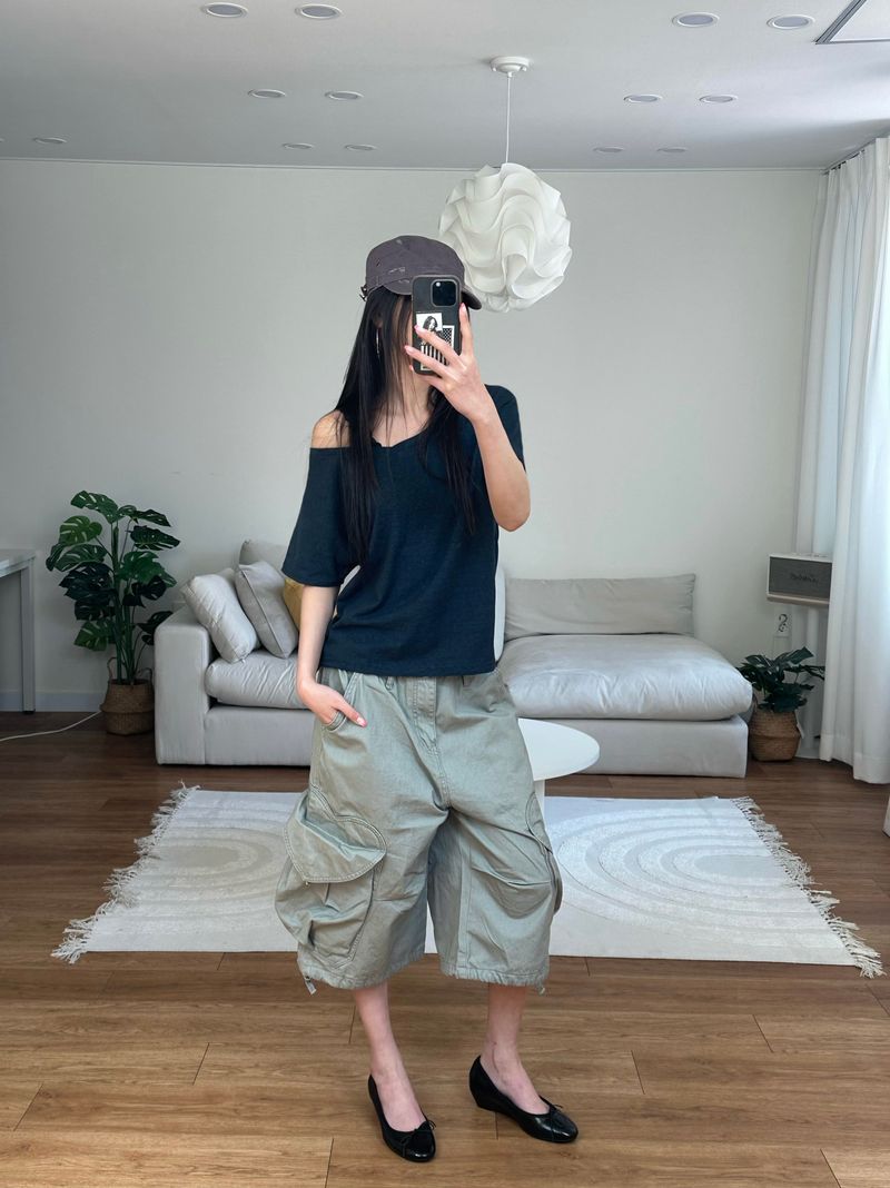heart cargo bermuda shorts